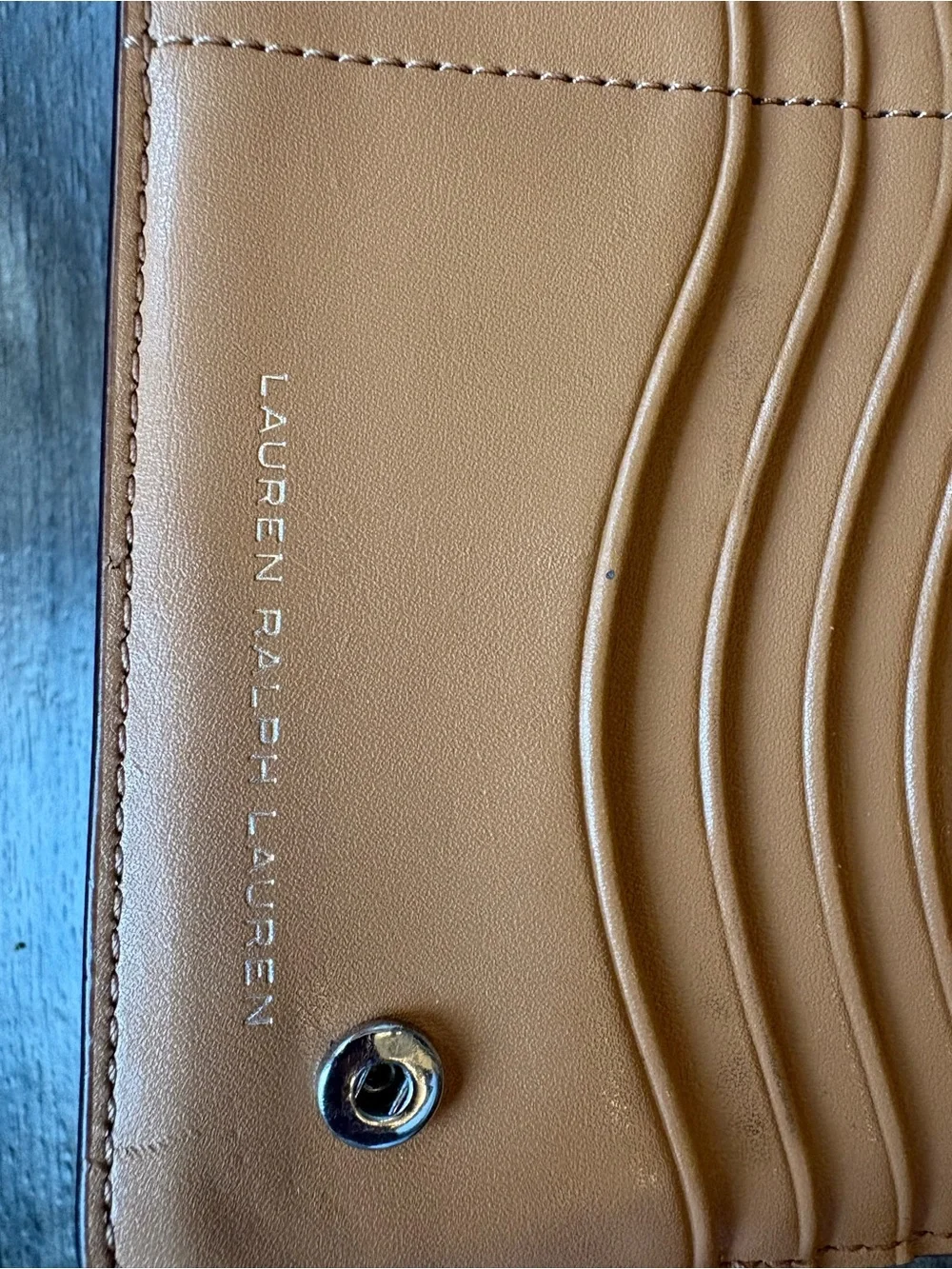 Lauren Ralph Lauren Two-Tone Brown and Tan Continental Wallet